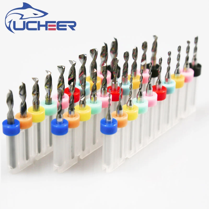 UCHEER 10pcs PCB Carving Tungsten Steel Auger Bit 0.1 0.2 0.3 0.4 0.5 0.6 0.7 0.8 0.9 1.0 mm | Инструменты