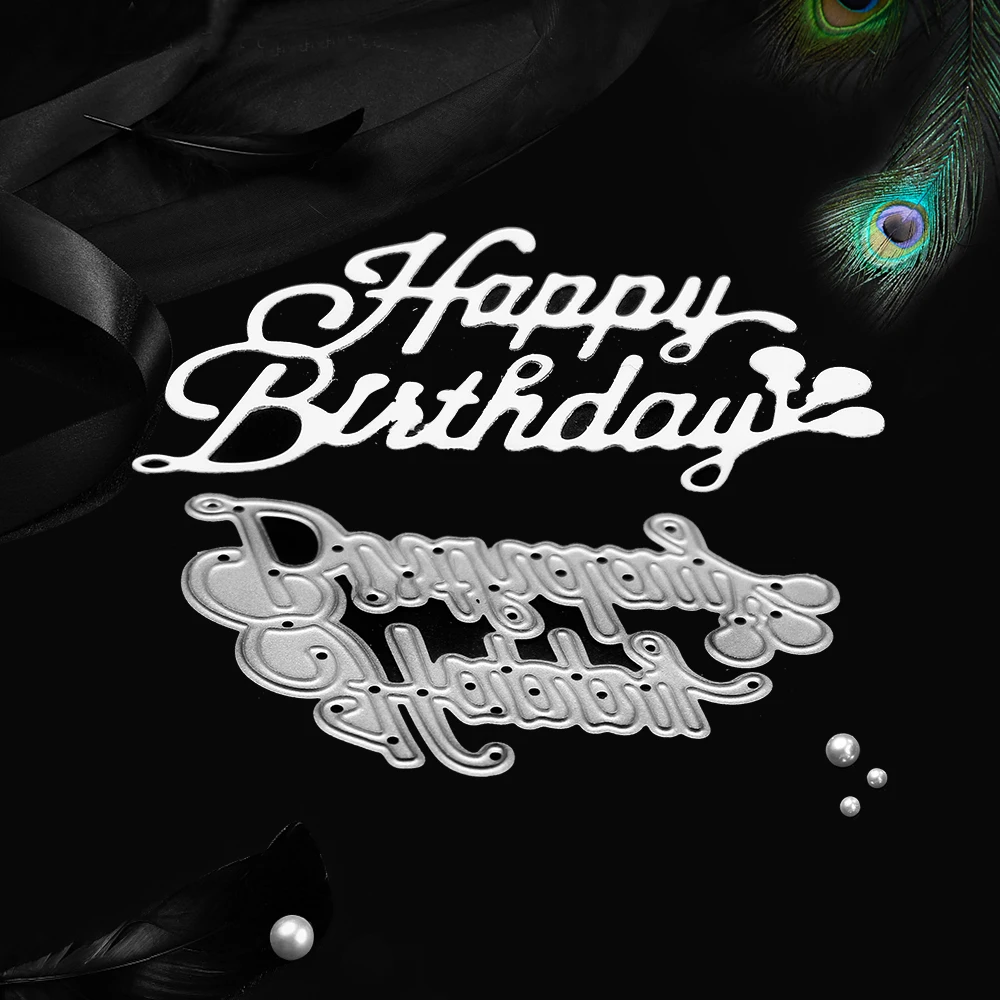 1Pcs Happy Birthday Metal Cutting Dies Scrapbooking Paper Craft Die Decorative Embossing Stencils
1Pcs Happy Birthday Metal Cutting Dies Scrapbooking Paper Craft Die Decorative Embossing Stencils