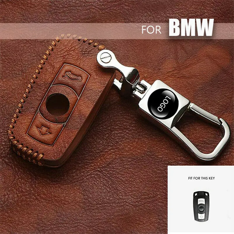 1Pcs Classic Leather Car Key Fob Case Cover Key Holder With Keychain For BMW 1 3 5 6 Series E90 E92 E60 X3 X5
1Pcs Classic Leather Car Key Fob Case Cover Key Holder With Keychain For BMW 1 3 5 6 Series E90 E92 E60 X3 X5