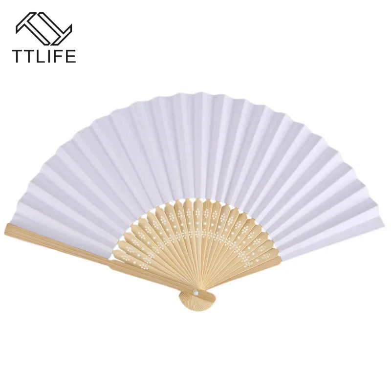 TTLIFE 50 Pcs/lot Japanese Fan White Folding Elegant Paper Hand Fan Wedding Party Favors 21cm Custom Hand Fans Folding Hand Fan
TTLIFE 50 Pcs/lot Japanese Fan White Folding Elegant Paper Hand Fan Wedding Party Favors 21cm Custom Hand Fans Folding Hand Fan