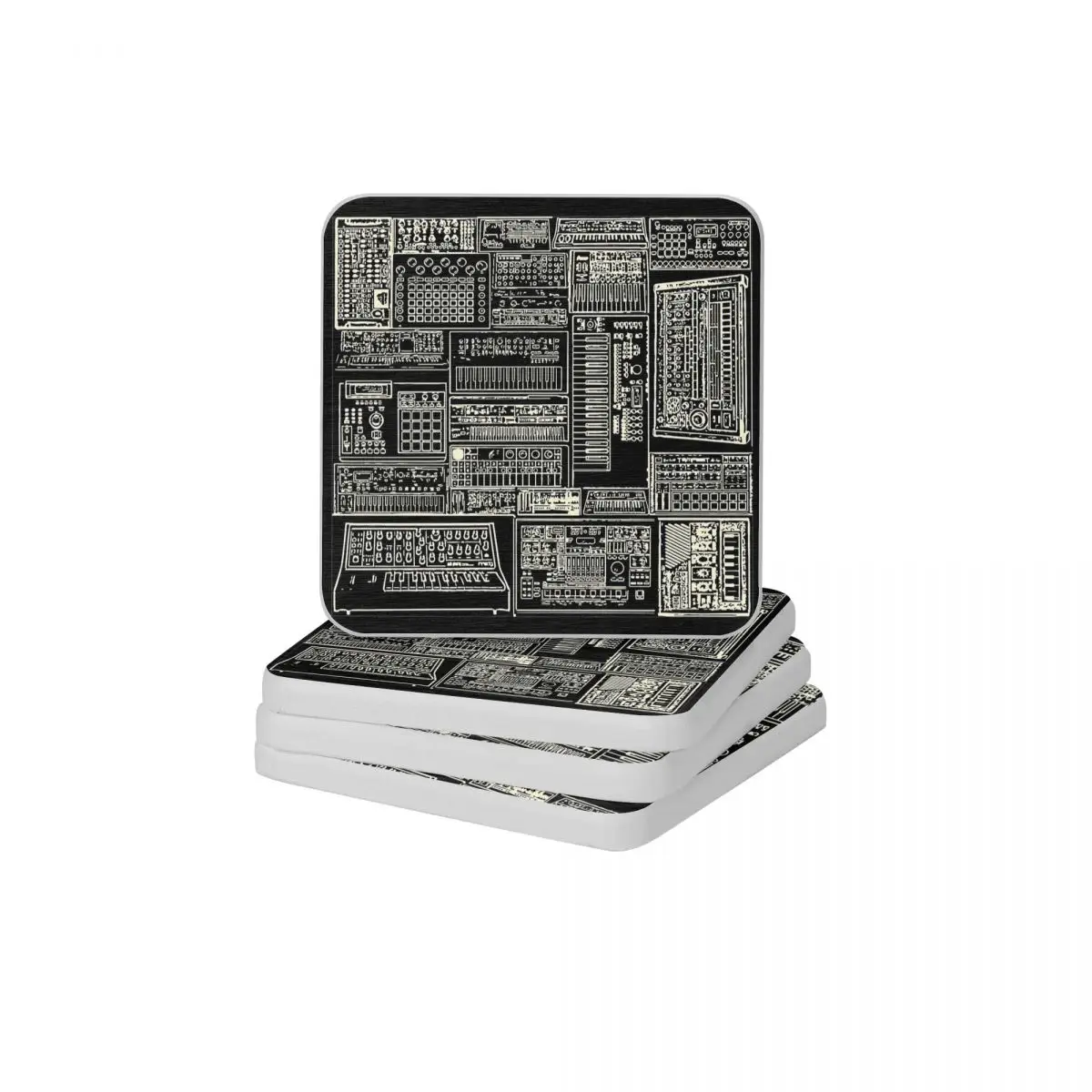 Synthesizer Fan Composition White Diatomite Square Round Shape Coaster Resistant Water Cup Bonsai Mat Soap Toothbrush Pad 10x10
Synthesizer Fan Composition White Diatomite Square Round Shape Coaster Resistant Water Cup Bonsai Mat Soap Toothbrush Pad 10x10