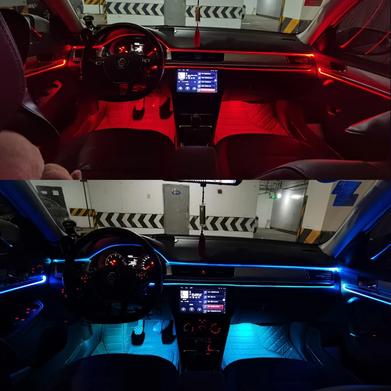 RGB LED Atmosphere Sound Light Car Interior Fiber Optic Neon EL Wire Strip Modes Multiple Auto App Control Lamps Easy To Install
RGB LED Atmosphere Sound Light Car Interior Fiber Optic Neon EL Wire Strip Modes Multiple Auto App Control Lamps Easy To Install