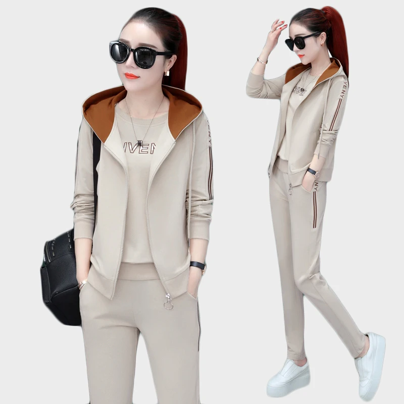 Haute couture Lady clothes set Casual Sporting suit autumn Youth clothing for women High quality Student Hooded 3 piece suit 163
Haute couture Lady clothes set Casual Sporting suit autumn Youth clothing for women High quality Student Hooded 3 piece suit 163