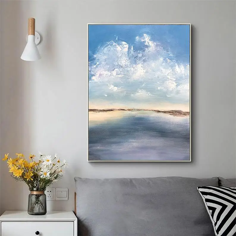 Origina Abstract Oil painting on Canvas Sky and Sea Painting for Living RoomBig oil painting huge painting large-scale manual
Origina Abstract Oil painting on Canvas Sky and Sea Painting for Living RoomBig oil painting huge painting large-scale manual