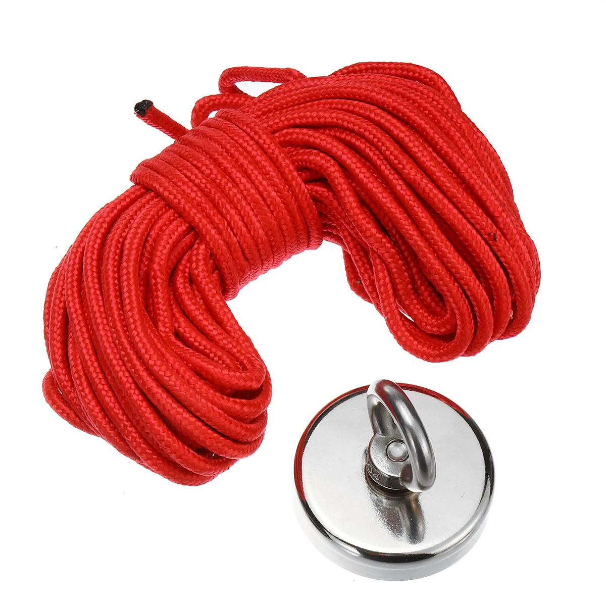 400KG D75mm Strongnest Powerful Neodymium Magnet Hook Salvage Magnet Sea Fishing Equipment Holder Pulling Mounting Pot+20M Rope
400KG D75mm Strongnest Powerful Neodymium Magnet Hook Salvage Magnet Sea Fishing Equipment Holder Pulling Mounting Pot+20M Rope