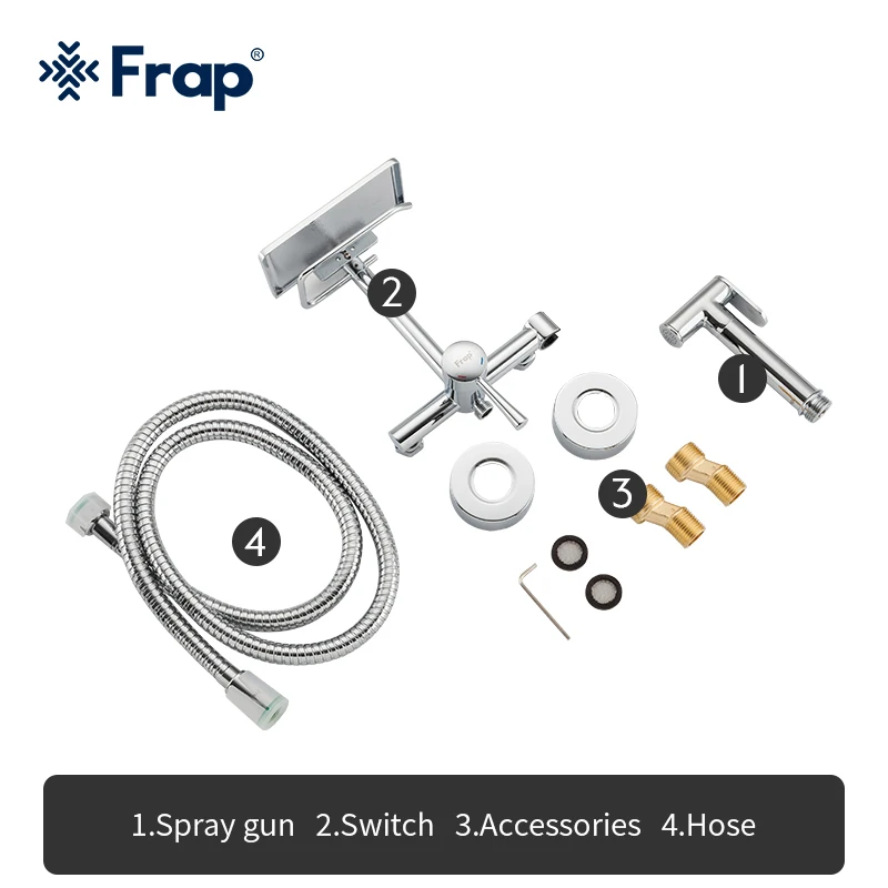 Frap Brass Single Cold & Cold hot Water Corner Valve Bidet faucets Function square Hand Shower Head Tap Crane for woman F7515
Frap Brass Single Cold & Cold hot Water Corner Valve Bidet faucets Function square Hand Shower Head Tap Crane for woman F7515