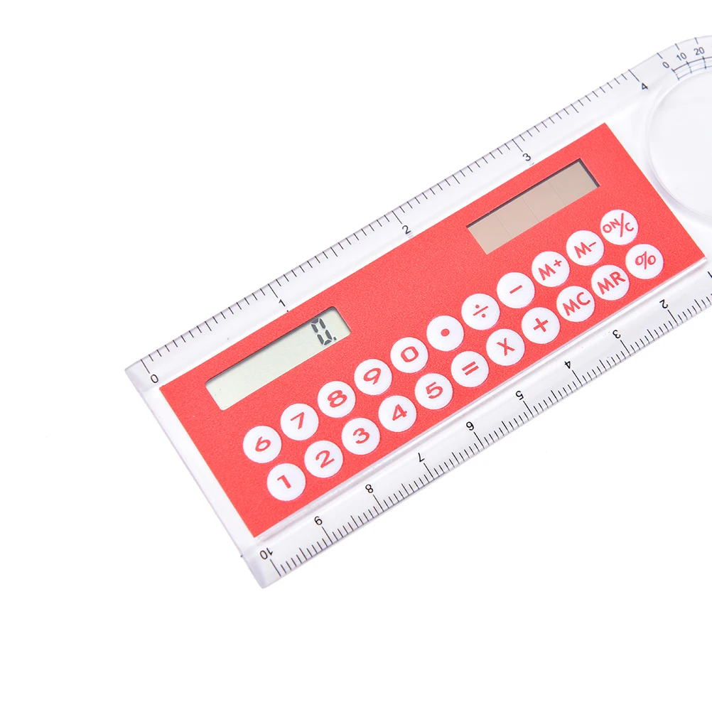 Portable Multifunction Student Ruler Gift Calculators Cute Colorful Mini Portable Solar Energy Counters Random Color
Portable Multifunction Student Ruler Gift Calculators Cute Colorful Mini Portable Solar Energy Counters Random Color