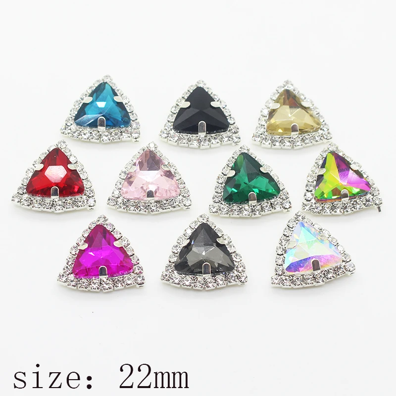 YWXINXI Hot Sale 10Pcs/Lot 22mm Rhinestones Triangle Mixed color glass Belt and backpack accessories diyJewelry Accessories
YWXINXI Hot Sale 10Pcs/Lot 22mm Rhinestones Triangle Mixed color glass Belt and backpack accessories diyJewelry Accessories