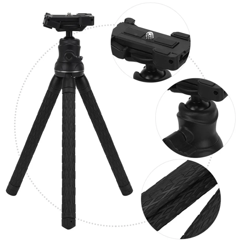 7 Sections Stretchable Desktop Tripod with Ball Head Multi-Functional Mobile Phone Clip for Mirrorless Camera
7 Sections Stretchable Desktop Tripod with Ball Head Multi-Functional Mobile Phone Clip for Mirrorless Camera