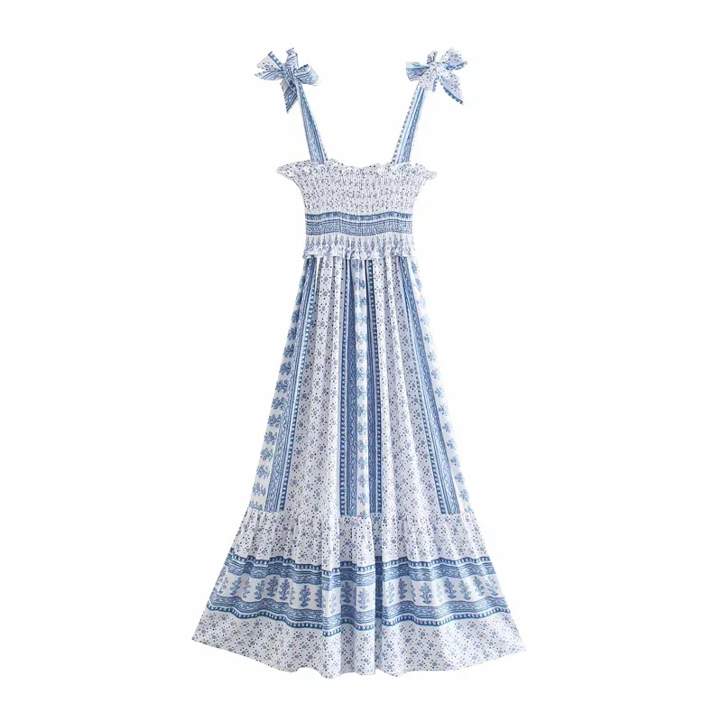 loral print long dress woman elegant bow tie sundresses women boho robe casual dresses sexy summer dress 2021 retro f 
loral print long dress woman elegant bow tie sundresses women boho robe casual dresses sexy summer dress 2021 retro f