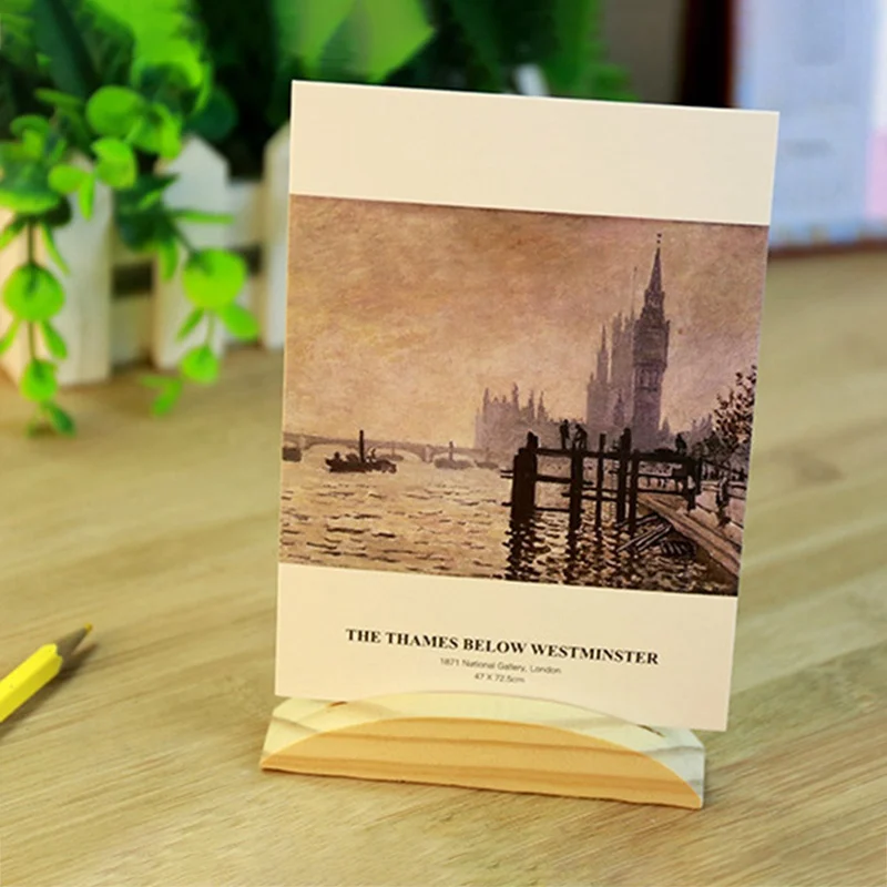 30pcs/box artist Monet's classic oil painting style boxed postcard blessing card
30pcs/box artist Monet's classic oil painting style boxed postcard blessing card