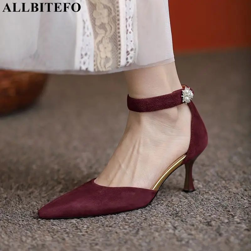 ALLBITEFO Two piece fashion sheepskin genuine leather women sandals women heels shoes summer beach sandals high heel shoes
ALLBITEFO Two piece fashion sheepskin genuine leather women sandals women heels shoes summer beach sandals high heel shoes