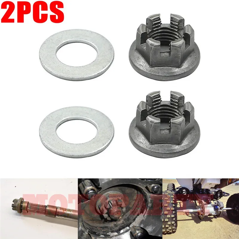 2X мойка гайки заднего моста для Yamaha Banshee Blaster Raptor Warrior 350 660 YFZ450 Breeze Grizzly|Детали оси| |
