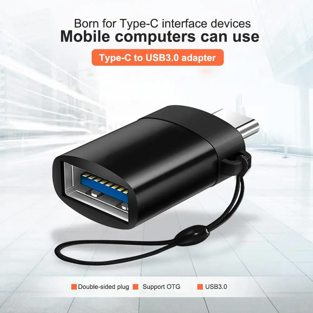 

Портативный высокоскоростной адаптер USB 3.0 Type-C папа-мама OTG преобразователь данных OTG-адаптер типа C