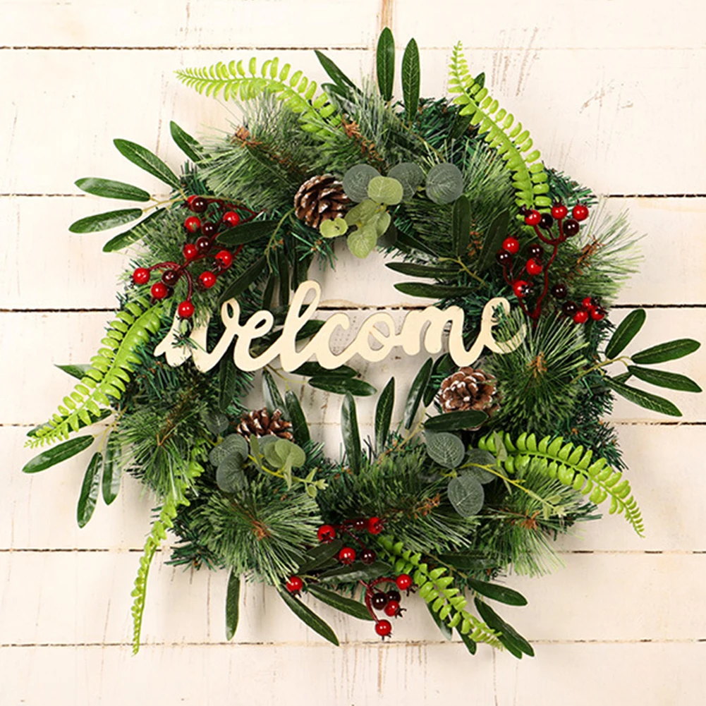 Artificial Welcome Wreath Garland Green Plants Garland Welcome Sign Door Wreath Lighting Decoration Art Adornment
Artificial Welcome Wreath Garland Green Plants Garland Welcome Sign Door Wreath Lighting Decoration Art Adornment