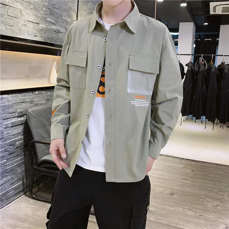 2019 New Mens Fashion Brand Cargo Shirts Safari Style Long Sleeve Cotton Breathable Casual Shirt Solid Military Shirt for Men
2019 New Mens Fashion Brand Cargo Shirts Safari Style Long Sleeve Cotton Breathable Casual Shirt Solid Military Shirt for Men