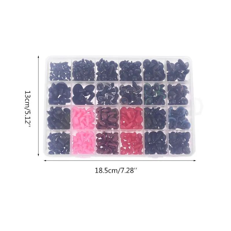 Colorful 450 Pcs Plastic Crafts Screw Safety Eyes Nose 24 Grid Doll DIY Kit with Washer for Bear Soft Dolls Craft Toy
Colorful 450 Pcs Plastic Crafts Screw Safety Eyes Nose 24 Grid Doll DIY Kit with Washer for Bear Soft Dolls Craft Toy