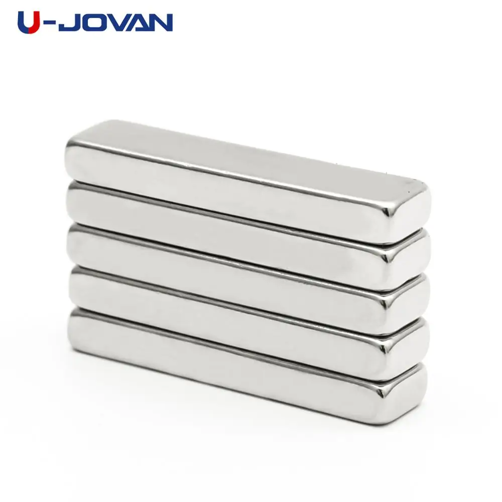 

U-JOVAN 5pcs 40x10x5mm N35 Block Square Powerful Neodymium Magnet Permanent Rare Earth Magnets 40*10*5mm