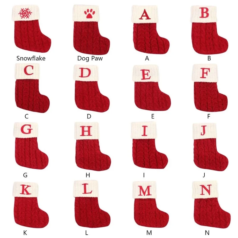 Red Christmas Stocking Snowflake Alphabet Letters Merry Christmas Socks Christmas Tree Pendant Decorations for Home Xmas Gift
Red Christmas Stocking Snowflake Alphabet Letters Merry Christmas Socks Christmas Tree Pendant Decorations for Home Xmas Gift