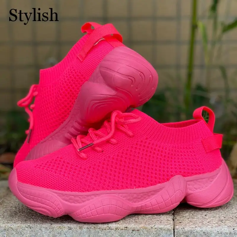 Women Sneakers Spring Sport Shoes Solid Lace Up Breathable Running Shoes Casual Mesh Fashion Vulcanized Shoes for Female
Women Sneakers Spring Sport Shoes Solid Lace Up Breathable Running Shoes Casual Mesh Fashion Vulcanized Shoes for Female
