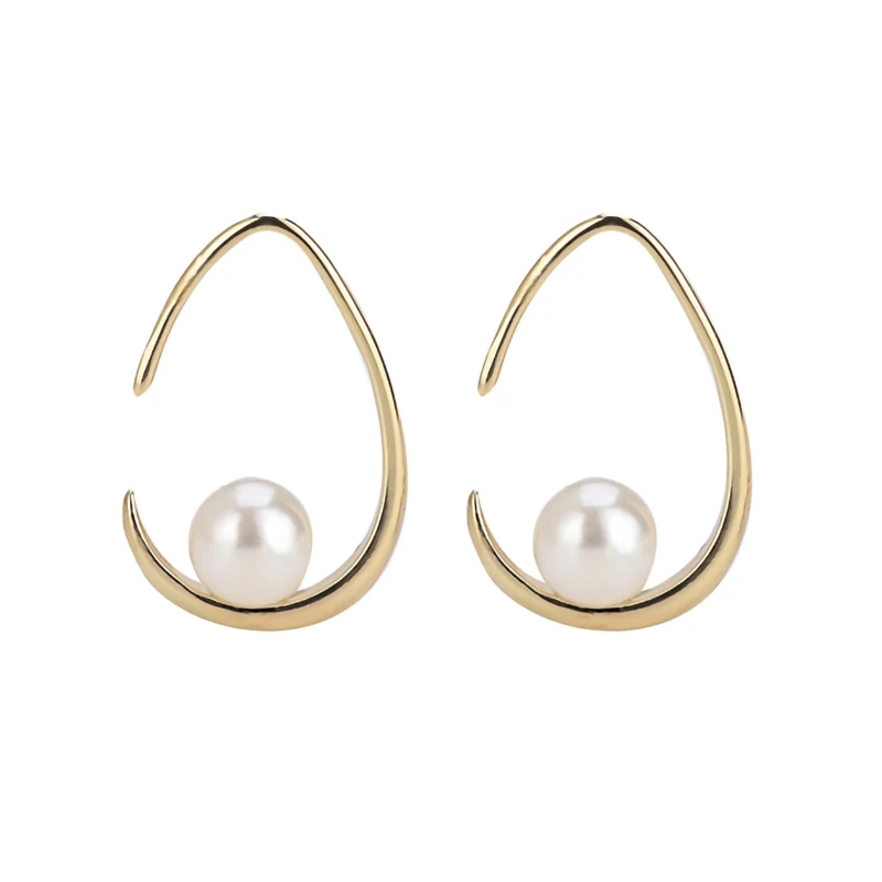 Hook Earrings 925 Sterling Silver Women Engagement Drop Earrings 14k Gold Plated Pearl Hanging Dangle Earrings Birthday Gifts 
Hook Earrings 925 Sterling Silver Women Engagement Drop Earrings 14k Gold Plated Pearl Hanging Dangle Earrings Birthday Gifts