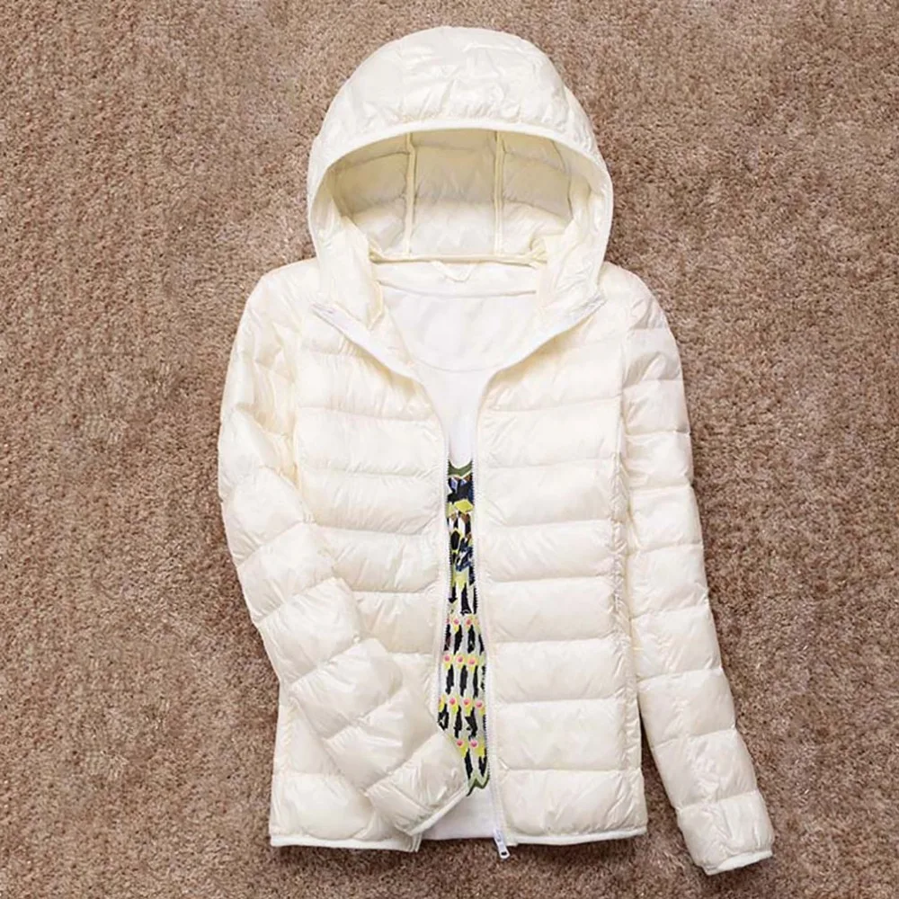 2022 New Winter Ultra Light 90% White Duck Down Jacket Women Warm Coat with Bag Female Thin Hooded Autumn Bomber Jackets Coat
2022 New Winter Ultra Light 90% White Duck Down Jacket Women Warm Coat with Bag Female Thin Hooded Autumn Bomber Jackets Coat