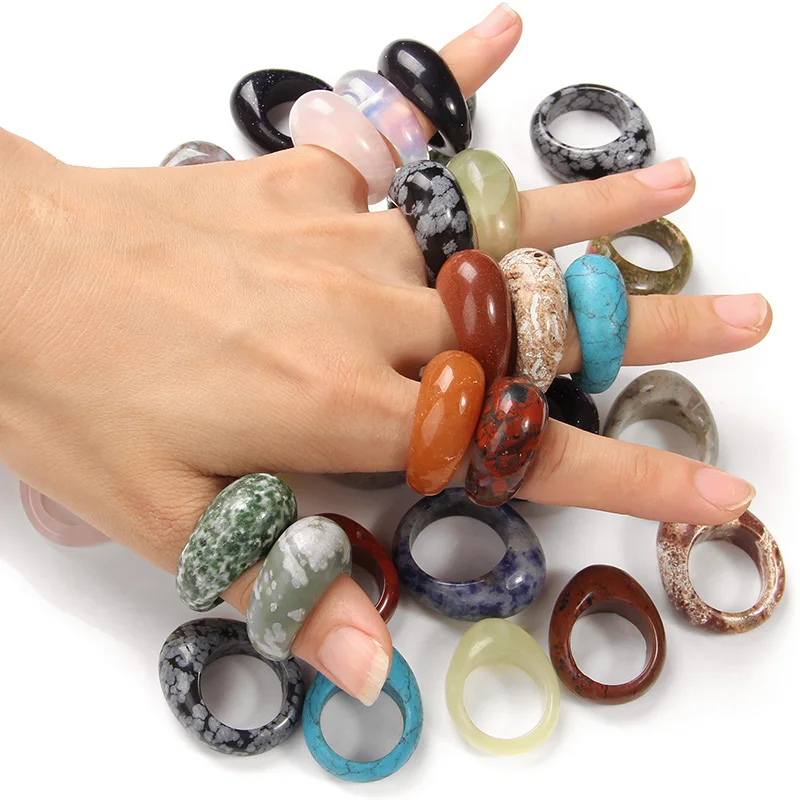 10Pcs/set Irregular Natural Stone Ring Sets For Women Men Random Geometric Shape Rings Sodalite Turquoises Jewelry Party Gifts
10Pcs/set Irregular Natural Stone Ring Sets For Women Men Random Geometric Shape Rings Sodalite Turquoises Jewelry Party Gifts