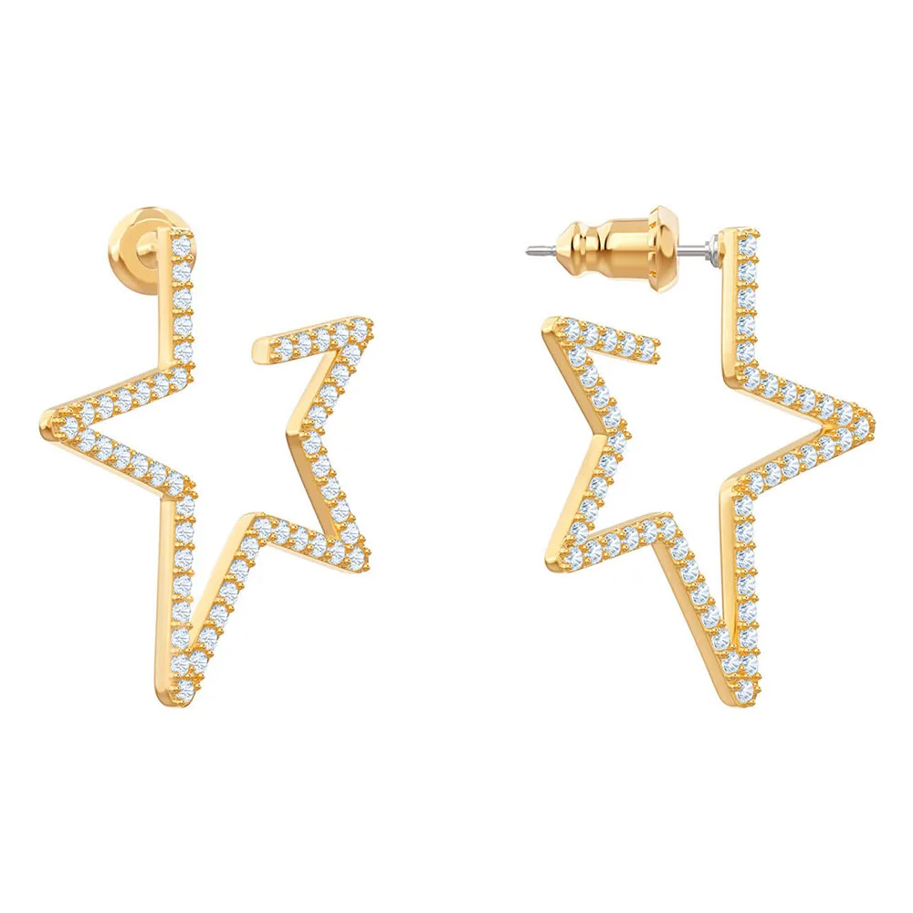 SWA New Shiny Crystal Star Earrings Elegant Simple Women's Jewelry for Girlfriends Romantic Birthday Gift Unique Retro
SWA New Shiny Crystal Star Earrings Elegant Simple Women's Jewelry for Girlfriends Romantic Birthday Gift Unique Retro