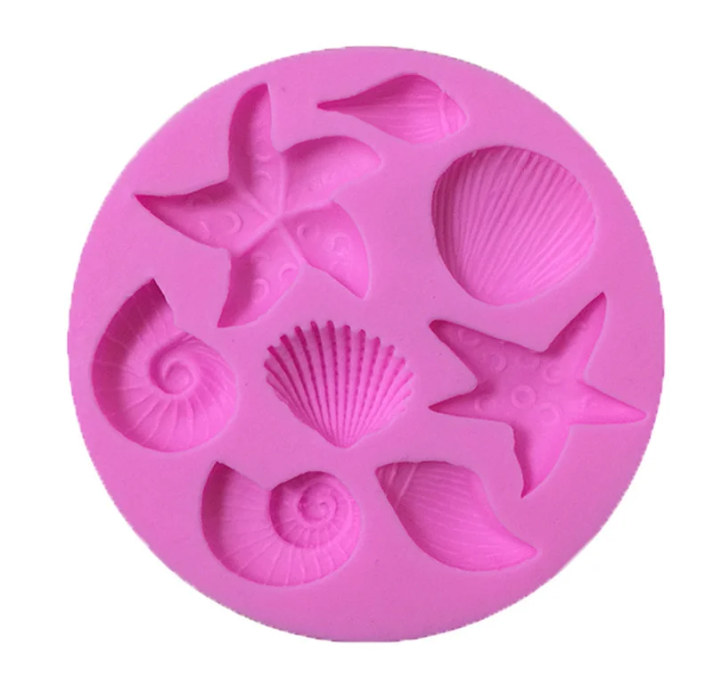 Sea Silicone Mold Shell Conch Starfish Patten Gum Paste Chocolate Fondant Cake Molds Candy Molds Party Cupcake Decorating Tool
Sea Silicone Mold Shell Conch Starfish Patten Gum Paste Chocolate Fondant Cake Molds Candy Molds Party Cupcake Decorating Tool