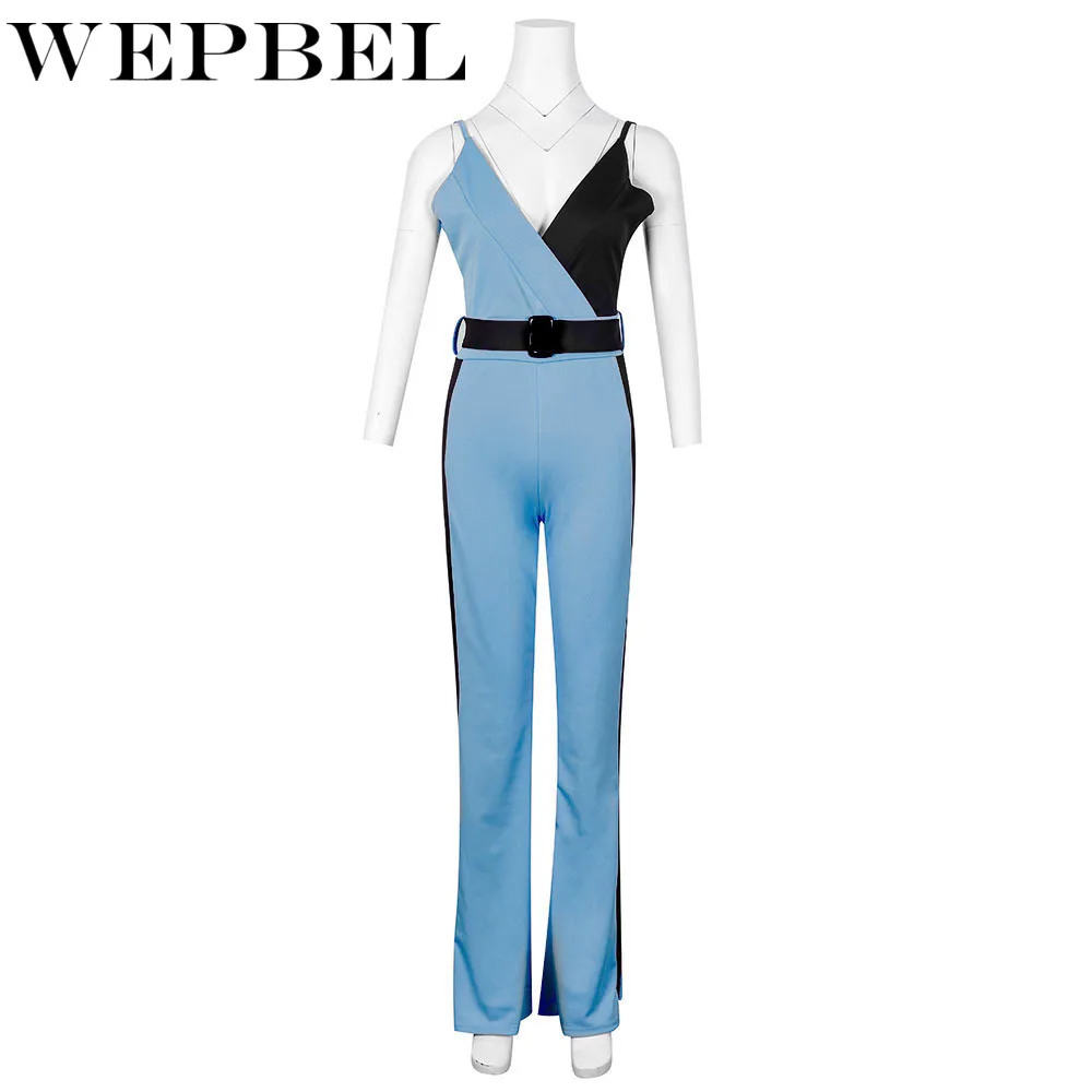 Mandylandy Sexy Overalls Romper Womens Jumpsuits with Belt Spring Autumn Casual Patchwork Deep V Neck Sleeveless Sling Playsuits
Mandylandy Sexy Overalls Romper Womens Jumpsuits with Belt Spring Autumn Casual Patchwork Deep V Neck Sleeveless Sling Playsuits