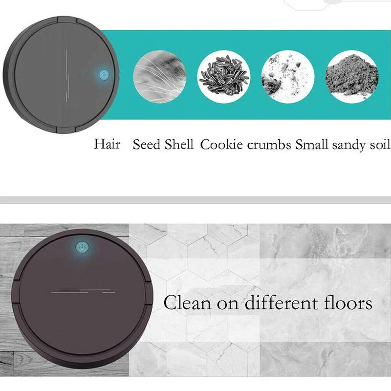 USB Rechargeable Smart Vacuum Cleaner Low Nosie Floor Sweeper Auto Cleaner FPing
USB Rechargeable Smart Vacuum Cleaner Low Nosie Floor Sweeper Auto Cleaner FPing