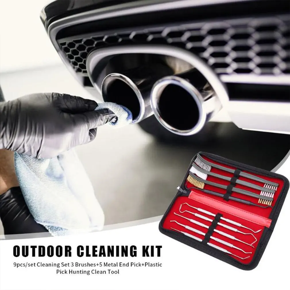 9pcs Small Cleaning Kit Universal Pick Pipe Tube Cleaning Brush Accessories Brush Car Parts Cleaning Set With Carrying Case
9pcs Small Cleaning Kit Universal Pick Pipe Tube Cleaning Brush Accessories Brush Car Parts Cleaning Set With Carrying Case