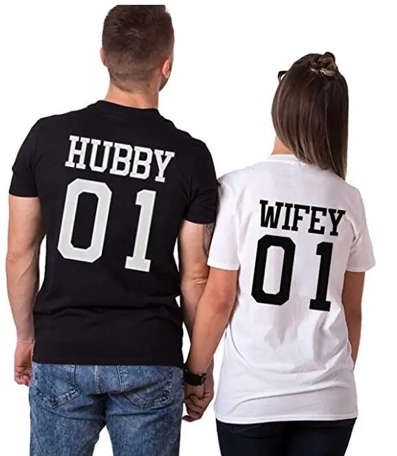 Повседневная стильная футболка с принтом для женщин и мужчин Wifey 01 смешная