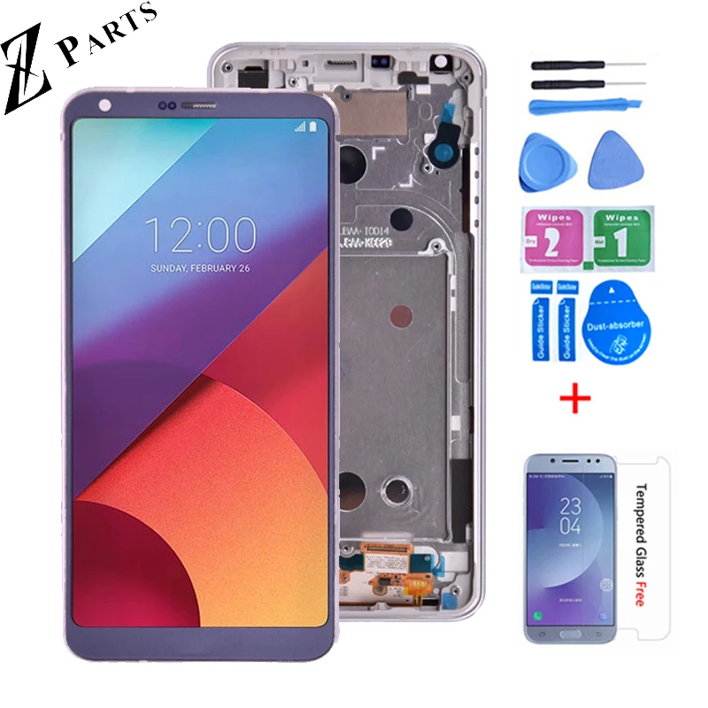 Оригинальный 5 7 "1440x2880 для LG G6 ЖК дисплей дигитайзер сенсорного экрана полный в