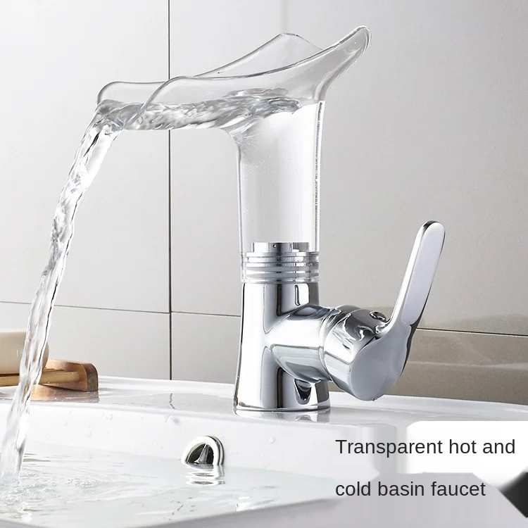 Colorful Basin Faucets New Design Waterfall Bathroom Faucet Single Handle Basin Mixer Tap Bath Faucet Solid Acrylic Crane
Colorful Basin Faucets New Design Waterfall Bathroom Faucet Single Handle Basin Mixer Tap Bath Faucet Solid Acrylic Crane