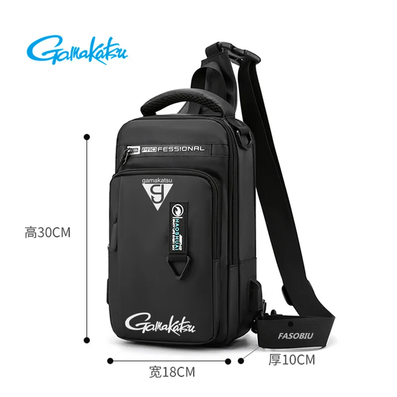 New Gamakatsu Men Single Shoulder Fishing Bags Waterproof Leisure Multi Function Backpacks Fishing Gear Kit Sport Hiking Bag
New Gamakatsu Men Single Shoulder Fishing Bags Waterproof Leisure Multi Function Backpacks Fishing Gear Kit Sport Hiking Bag
