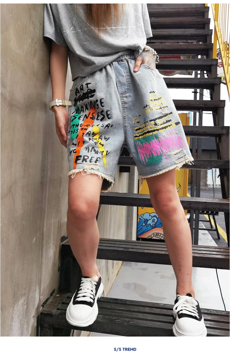 Vefadisa Summer New Letter Women Denim Shorts 2021 Summer Thin Wide Leg Shorts Mid Waist Hole Distressed Women Shorts QYF5565
Vefadisa Summer New Letter Women Denim Shorts 2021 Summer Thin Wide Leg Shorts Mid Waist Hole Distressed Women Shorts QYF5565