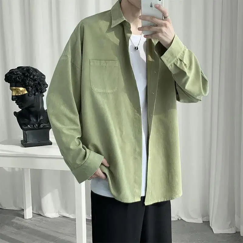 2021 spring and autumn men's coat, Hong Kong style, Korean fashion, loose shirt, casual, Japanese Fashion
2021 spring and autumn men's coat, Hong Kong style, Korean fashion, loose shirt, casual, Japanese Fashion