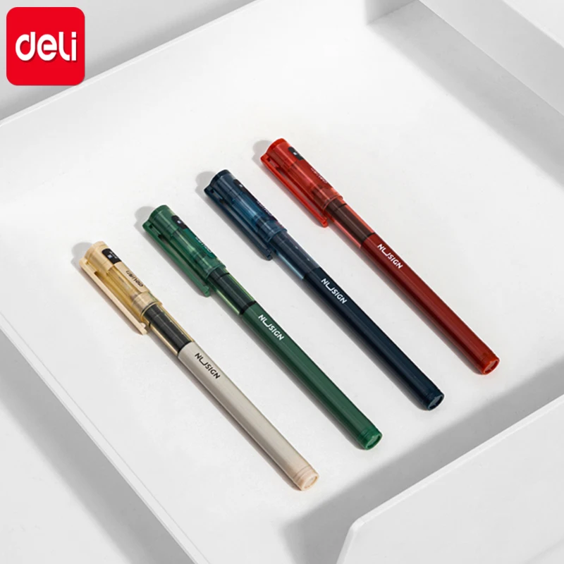 Deli Straight Liquid Gel Pen 0.5mm Full Needle Tube Exam Special Signature Pen Large-capacity Student Stationery Carbon Pen
Deli Straight Liquid Gel Pen 0.5mm Full Needle Tube Exam Special Signature Pen Large-capacity Student Stationery Carbon Pen