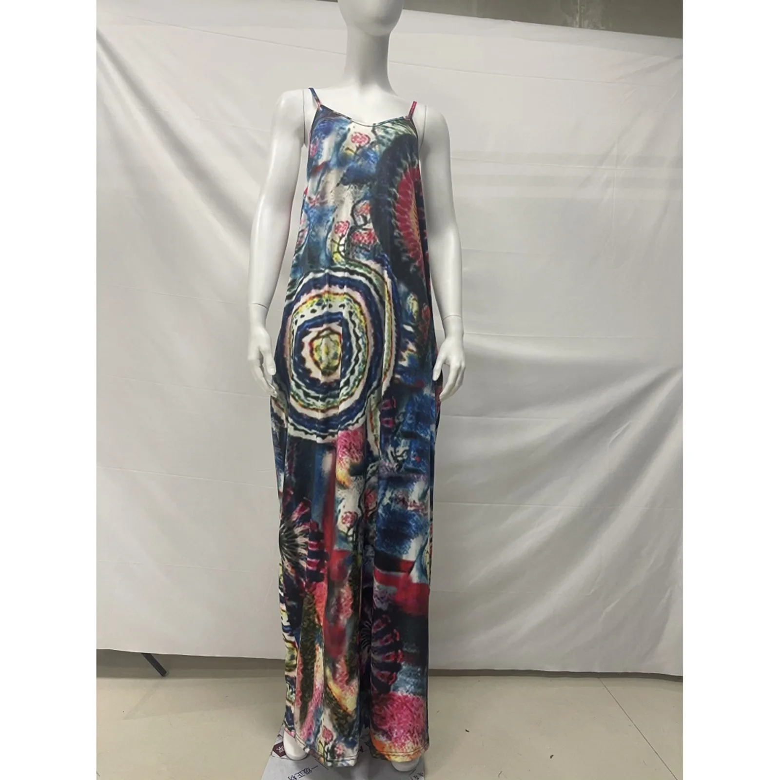 40# Sleeveless Pocket Maxi Dress Bohemian Straight Strap Dress Women Sexy V-neck Elegant Floor Length Dress Plus Size Robe Femme
40# Sleeveless Pocket Maxi Dress Bohemian Straight Strap Dress Women Sexy V-neck Elegant Floor Length Dress Plus Size Robe Femme