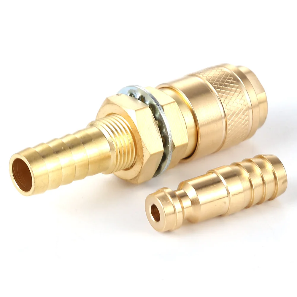 Brass 10mm Water Cooled Gas Adapter M10 Welding Torch Quick Hose Connector Fittings for MIG TIG Welding Torch Plug
Brass 10mm Water Cooled Gas Adapter M10 Welding Torch Quick Hose Connector Fittings for MIG TIG Welding Torch Plug