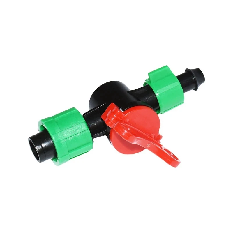 Garden Tap Irrigation Drip Tape Irrigation Water Valve Hose Mini Valve Waterstop Connectors O-Ring Barb Adapter