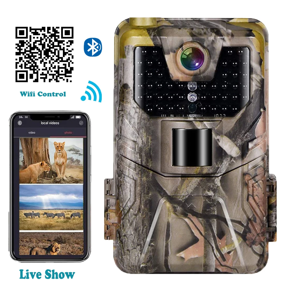 WIFI Hunting Camera Mini Portable 4K HD Bluetooth Camcorder Infrared Night Vision Waterproof WIFI 900Pro Camera(2 x cameras)
WIFI Hunting Camera Mini Portable 4K HD Bluetooth Camcorder Infrared Night Vision Waterproof WIFI 900Pro Camera(2 x cameras)