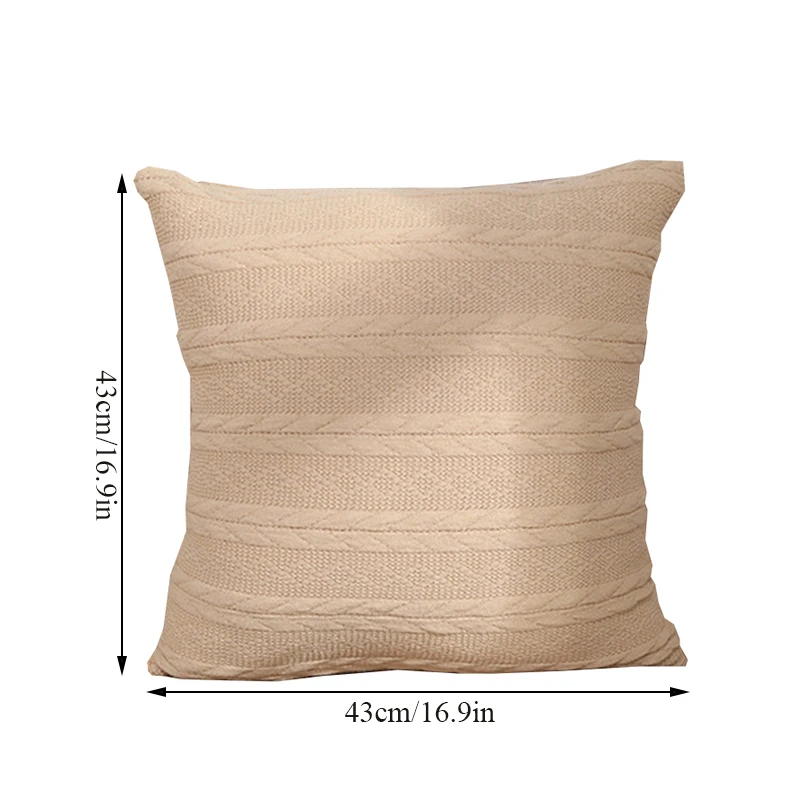 Modern Simple Pillow Case Twist Knitted Cushion Cover Home Sofa Office Decoration Pillowcase Purity Throw Pillow Cover 43*43Cm
Modern Simple Pillow Case Twist Knitted Cushion Cover Home Sofa Office Decoration Pillowcase Purity Throw Pillow Cover 43*43Cm