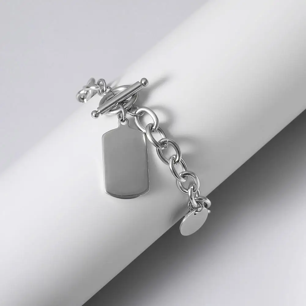 IngeSight.Z Stainless Steel Toggle Lasso Bracelets Simple Minimalist Sequins Square Pendant Bracelets Bangles Women Men Jewelry
IngeSight.Z Stainless Steel Toggle Lasso Bracelets Simple Minimalist Sequins Square Pendant Bracelets Bangles Women Men Jewelry