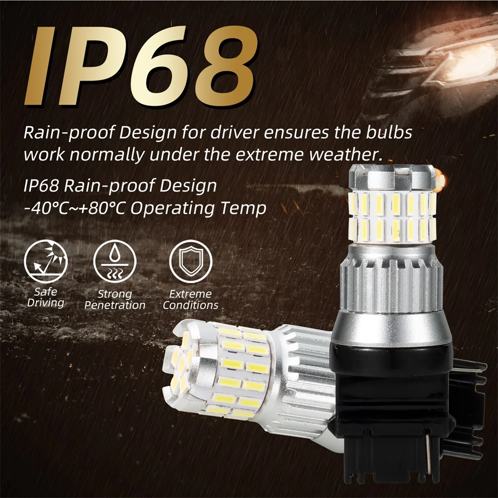 2PCS 36SMD Car Led Light Bulb Canbus T25 3157 P27/7W Auto Parking lights Reversing Lamp For Car DC 9-30V White Red Yellow
2PCS 36SMD Car Led Light Bulb Canbus T25 3157 P27/7W Auto Parking lights Reversing Lamp For Car DC 9-30V White Red Yellow