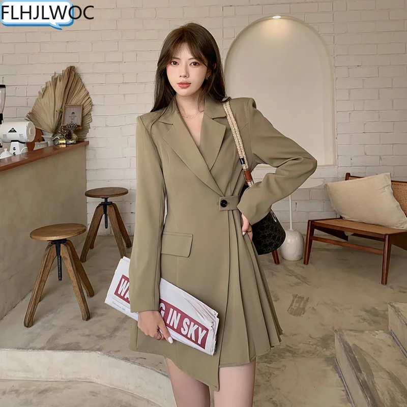 Hot New Design Korean Style High Street Womens Fashion Cute Elegant Office Lady Double Breasted Button Notched Mini Blazer Dress
Hot New Design Korean Style High Street Womens Fashion Cute Elegant Office Lady Double Breasted Button Notched Mini Blazer Dress