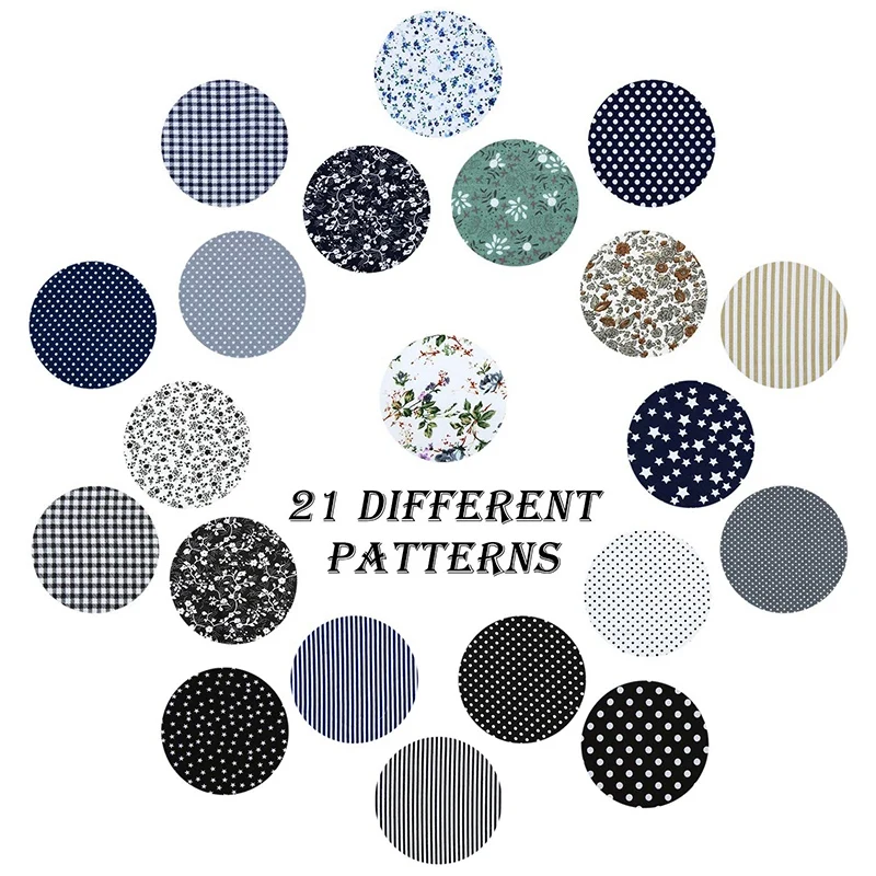 21Pcs Cotton Quilting Fabric Square Bundle Sewing Patchwork for DIY Art Crafts Scrapbooking Hand Sewing Projects 25Cm
21Pcs Cotton Quilting Fabric Square Bundle Sewing Patchwork for DIY Art Crafts Scrapbooking Hand Sewing Projects 25Cm