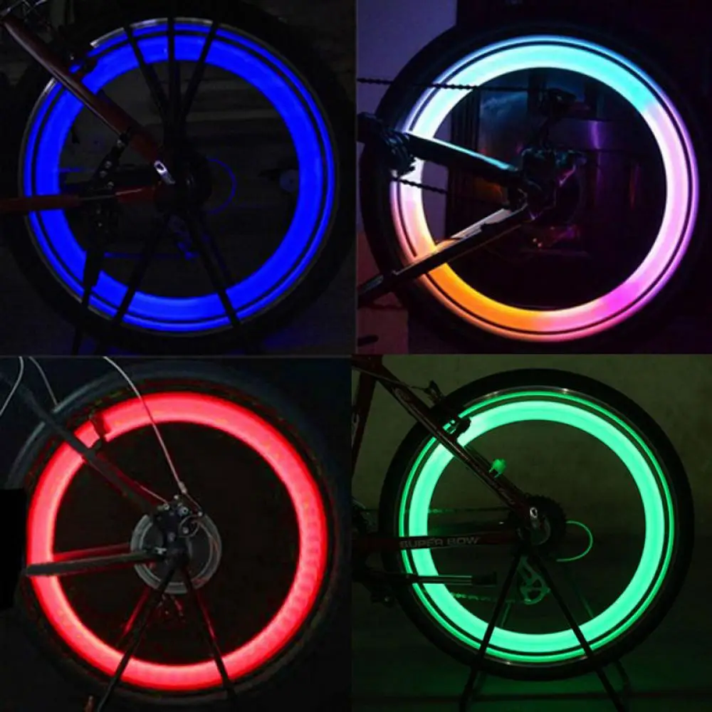 4 цвета велосипед световой говорил светильник мигающий светодиодный