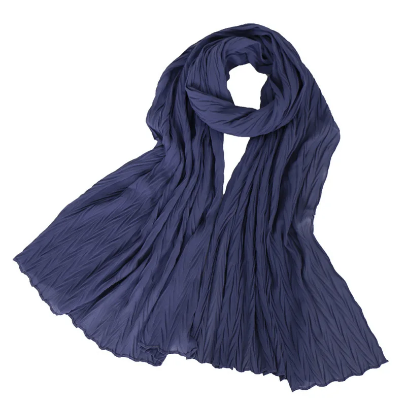 Hijab High-end Ladies Pleated Cotton And Linen Solid Bandanas Wrinkled Headscarf Women Elegant Long Scarves Pure Color Gauze
Hijab High-end Ladies Pleated Cotton And Linen Solid Bandanas Wrinkled Headscarf Women Elegant Long Scarves Pure Color Gauze